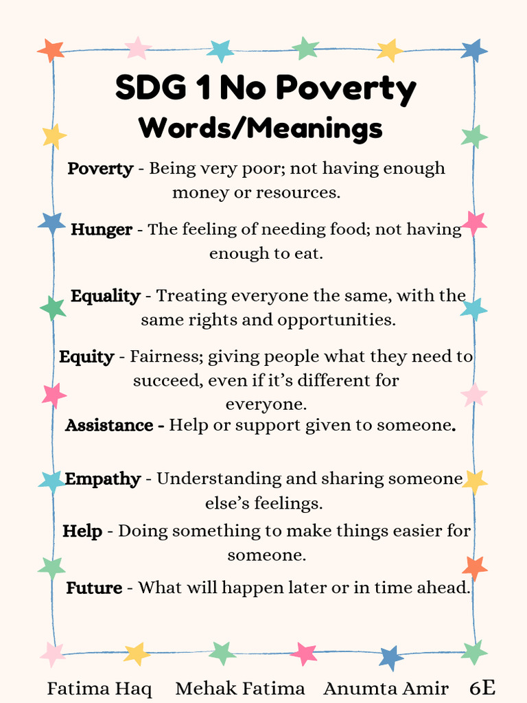 SDG 1 No Poverty | PDF