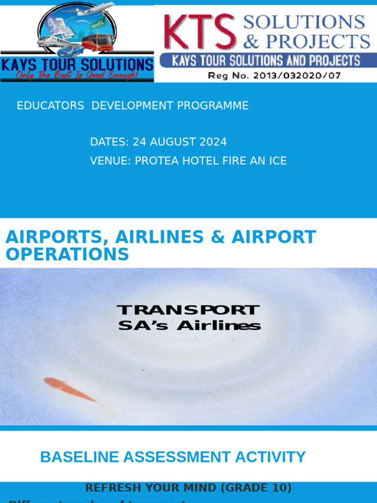 South Africa's Air Transport Overview | PDF | Baggage | Airport