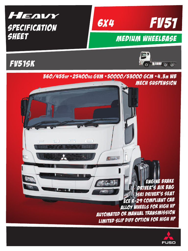 FUSO FV カタログ Fuso Heavy FV | PDF | Manual Transmission | Axle