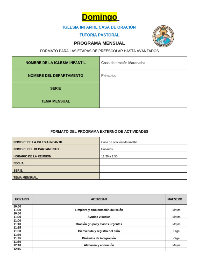 Copia de Formato Domingo | PDF