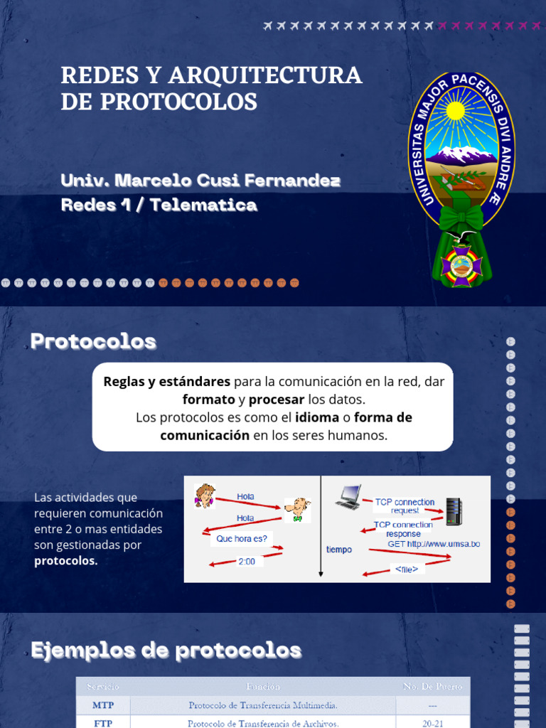 Clase 3 - Redes y Telematica | PDF | Conjunto de protocolos de internet ...