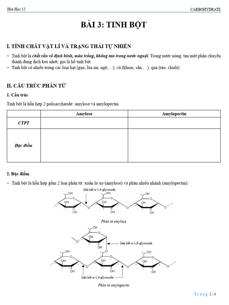 Tinh B T - Cellulose | PDF