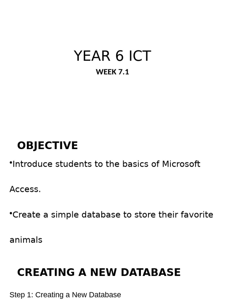 Year 6 Ict W7.1 | PDF
