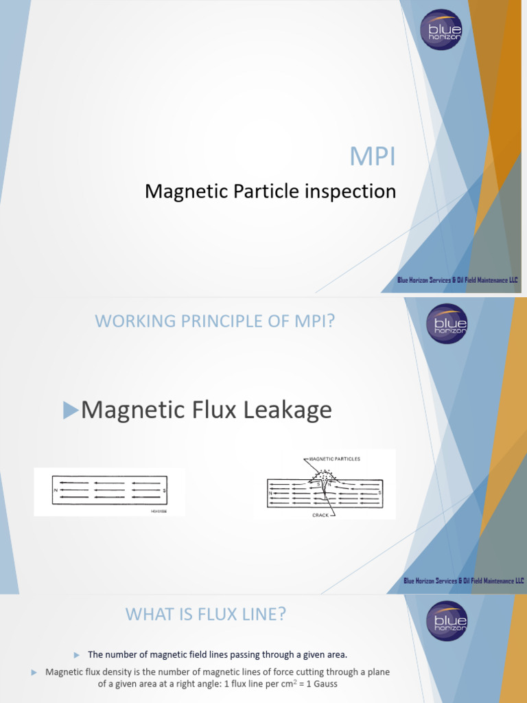 MPI Techniques for Oil Field Maintenance | PDF | Magnetism | Magnetic Field