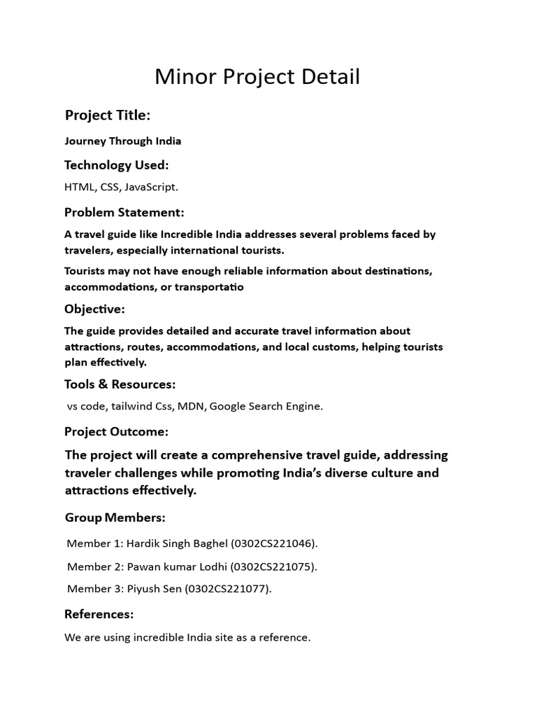 Minor Project Detail2 | PDF
