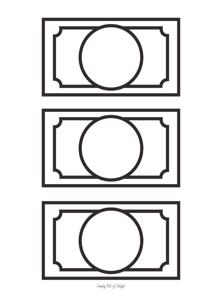 Printable Play Money Template | PDF