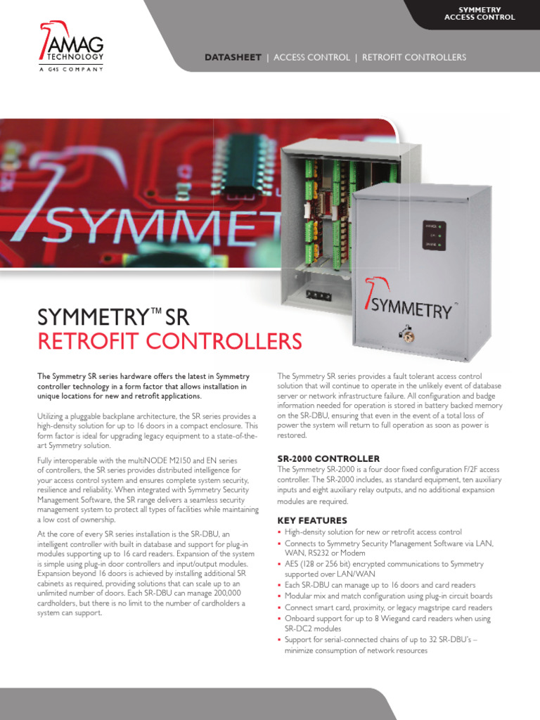 Symmetry SR Series Access Control Solutions | PDF | Access Control ...