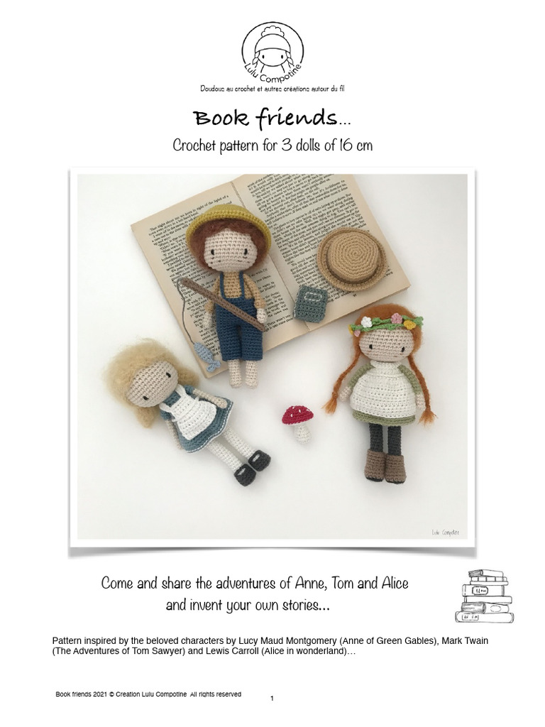 Lulu Compotine Book Friends | PDF | Crochet | Yarn