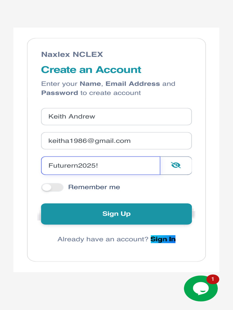 Naxlex NCLEX Account Setup Guide | PDF