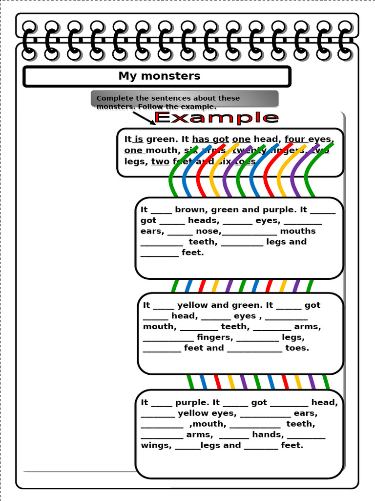 Monster Description Activity | PDF