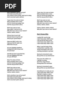 Song Lyrics