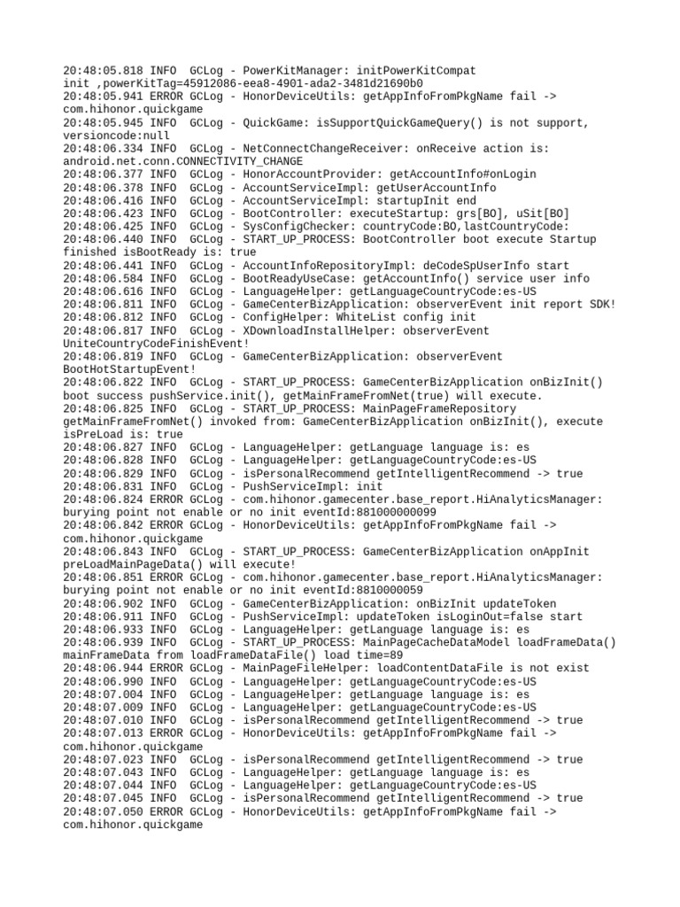 Honor Device Log Analysis Report | PDF | Network Architecture ...