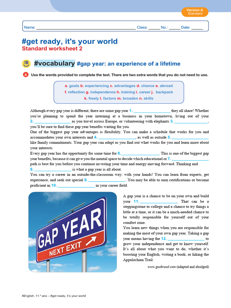 Gap Year Benefits and Opportunities | PDF