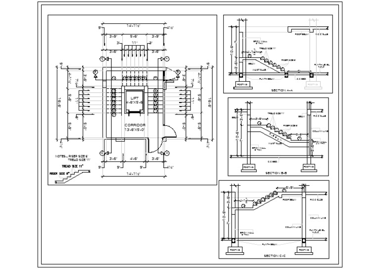 Architectural Section Drawings | PDF | Masonry | Civil Engineering