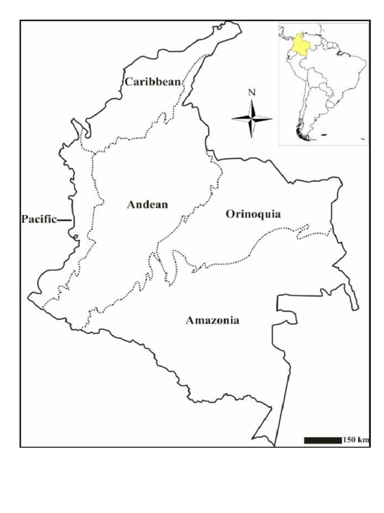 Mapa de Colombia y Sus Regiones | PDF