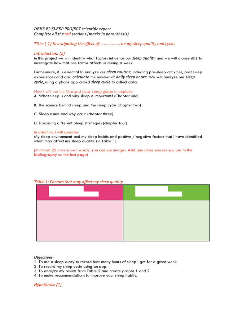 2b. Project writeup simple | PDF | Sleep image.