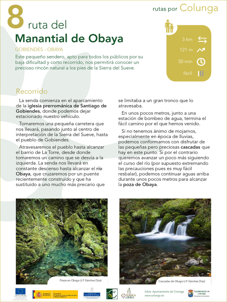 Sendero al Manantial de Obaya | PDF