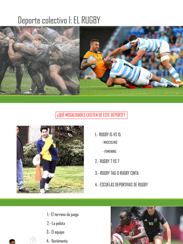 Reglamento del Rugby: Normas y Modalidades | PDF | Fútbol rugby | Deportes