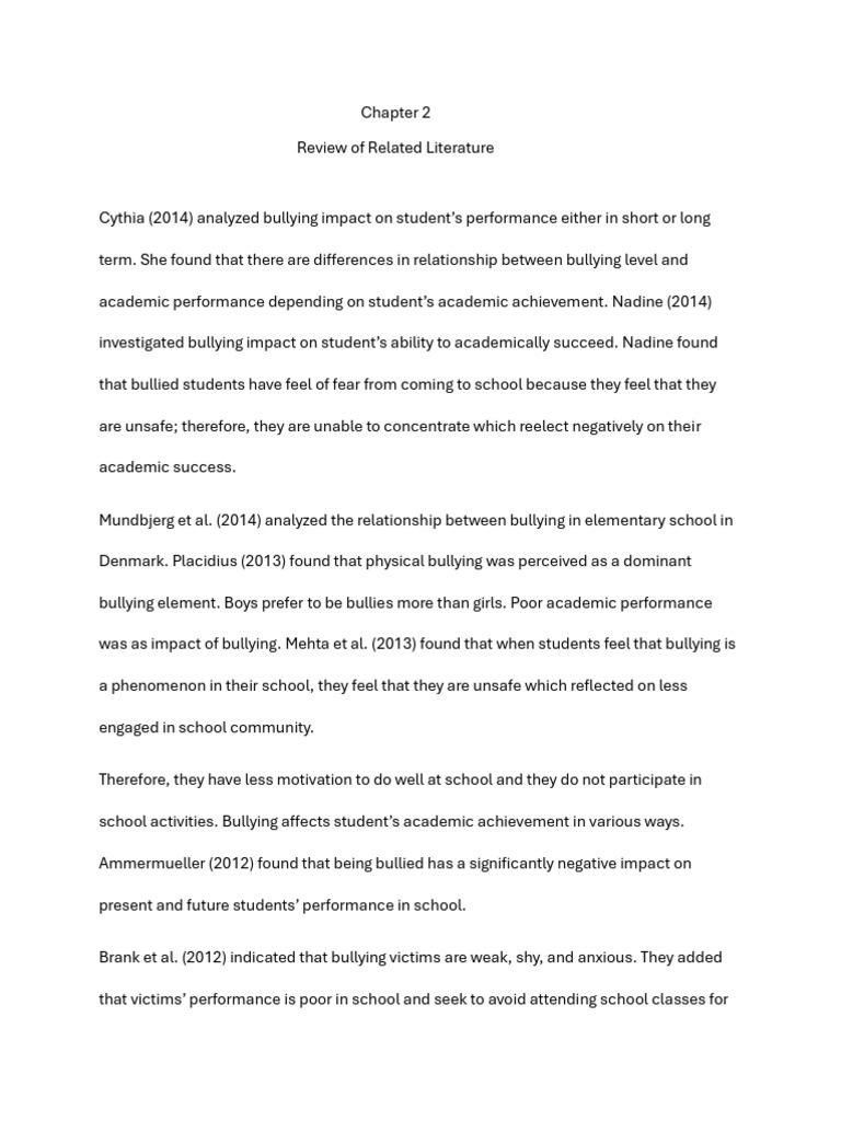 Impact of Bullying on Academic Performance | PDF | Bullying | Cyberbullying