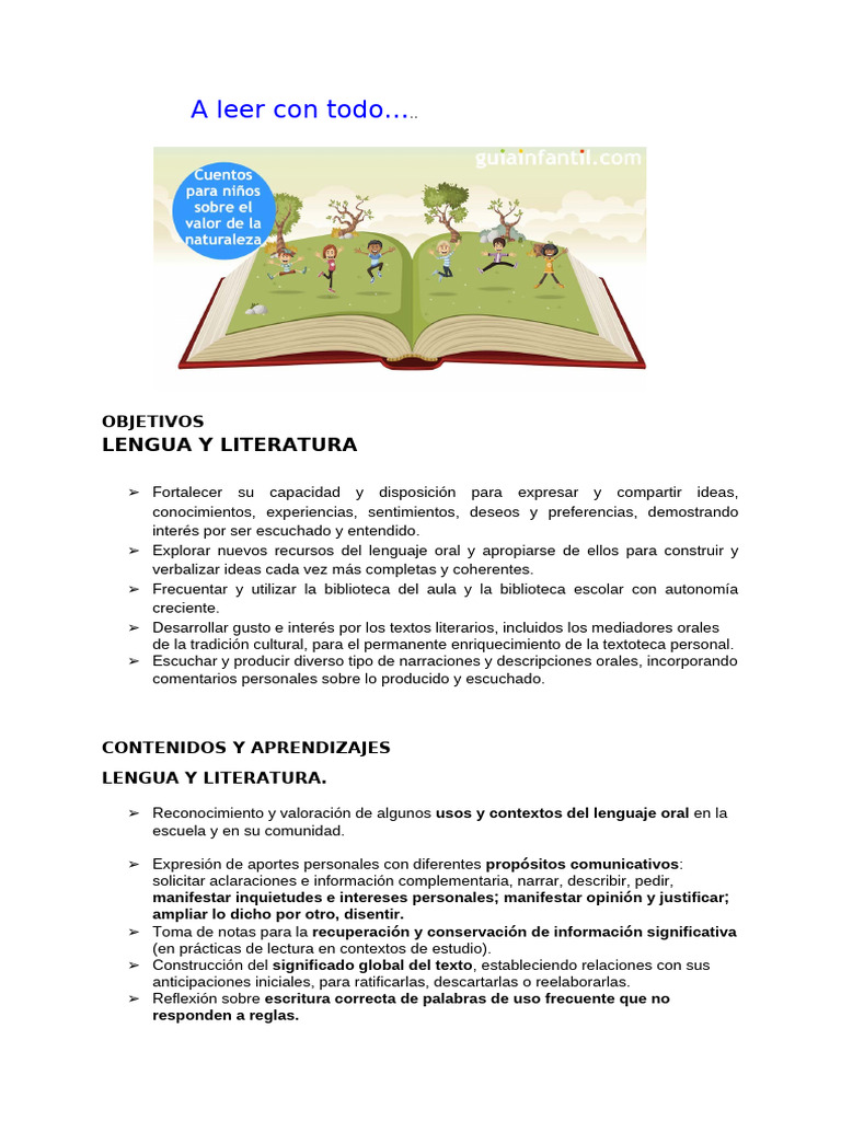 Estrategias de Lengua y Literatura Infantil | PDF | Aprendizaje ...