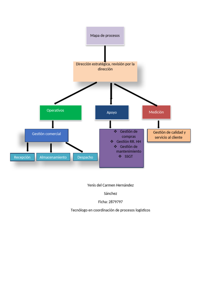Mapa Conceptual de Procesos Logísticos | PDF