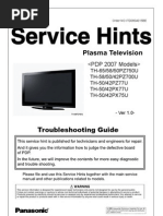 Panasonic Th-42px75u Service Hints SM