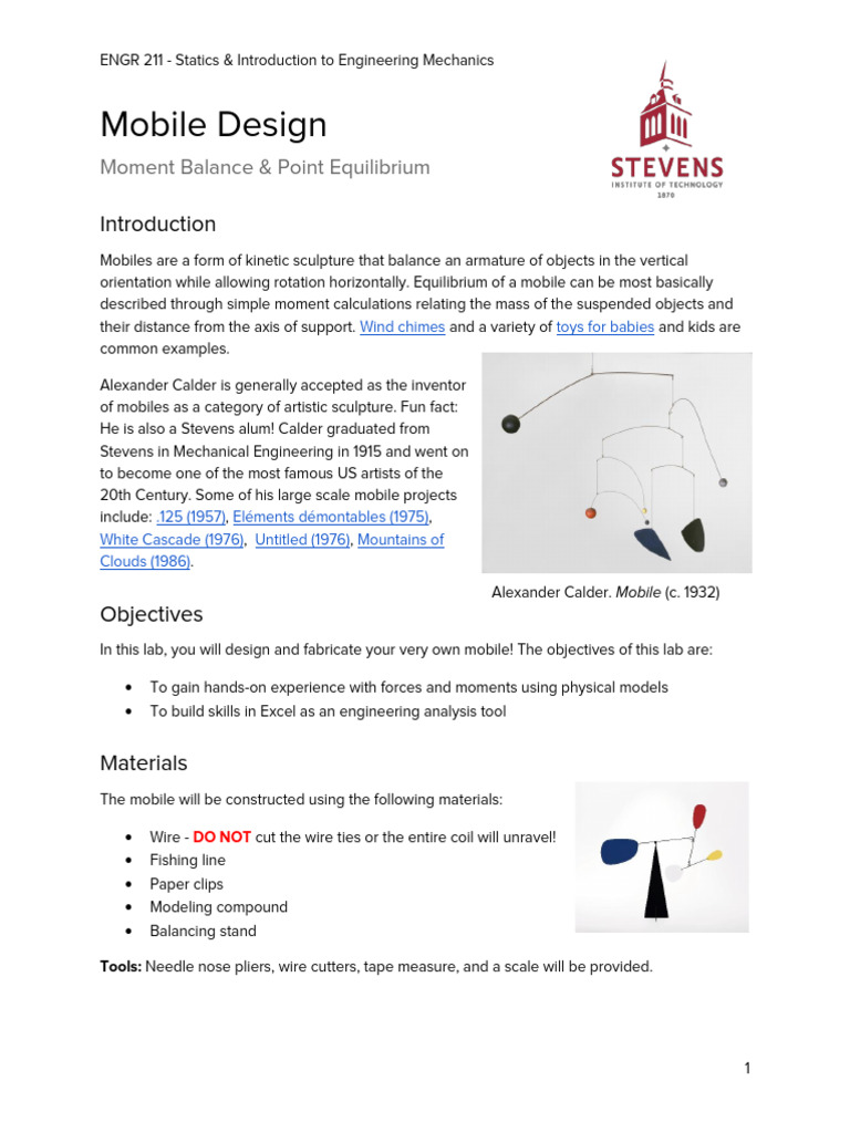 ENGR 211 - Mobile Project - NEW | PDF | Microsoft Excel | Weight