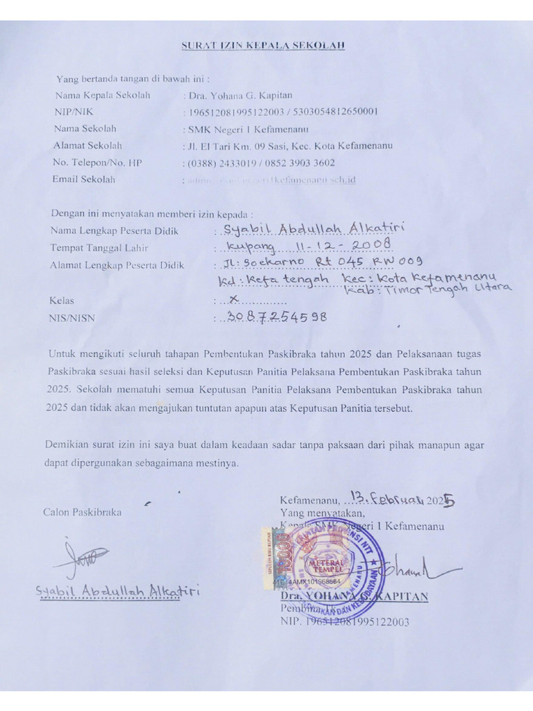 Surat Izin | PDF