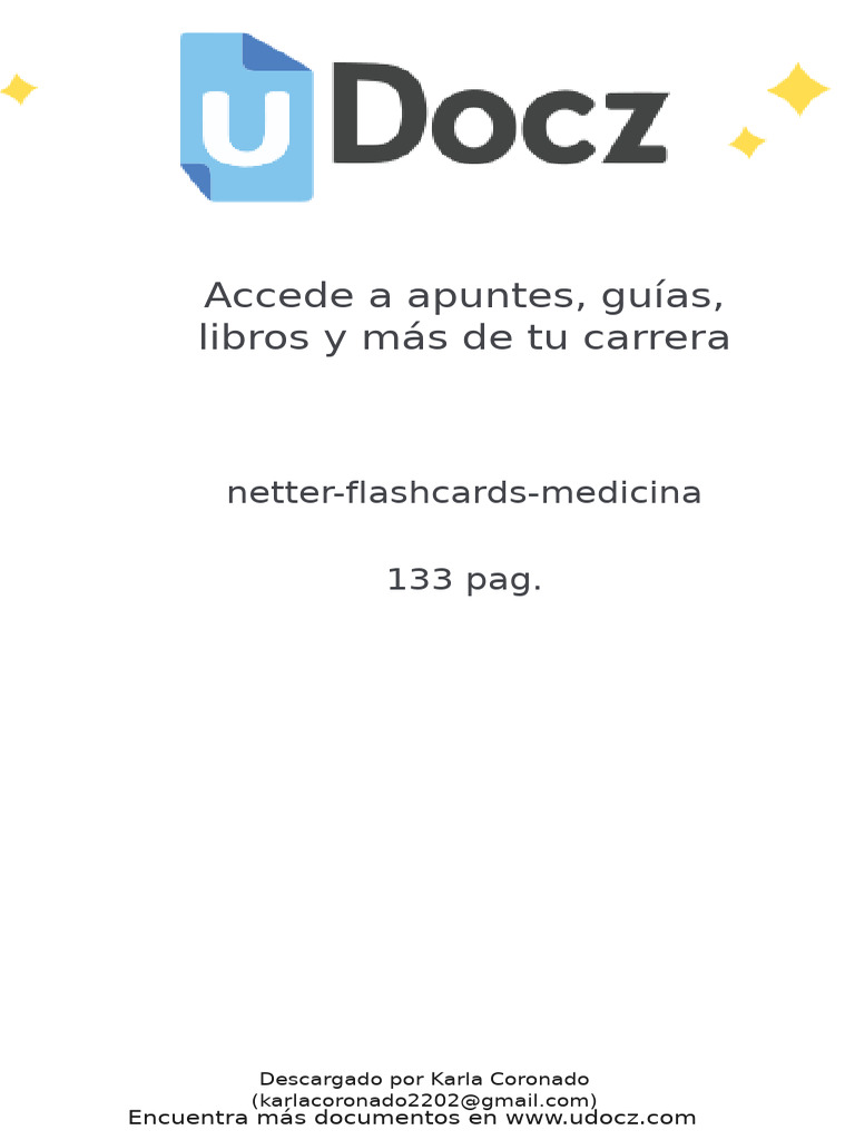 Flashcards de Medicina Netter | PDF