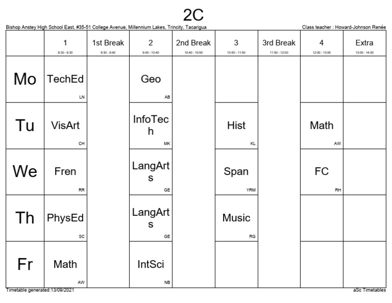 Teched Geo: 1 1St Break 2 2Nd Break 3 3Rd Break 4 Extra | PDF