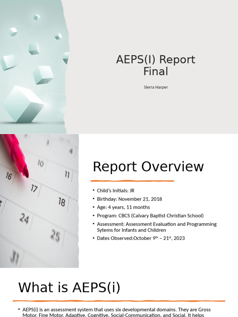AEPS(i) Assessment Report for JR | PDF | Communication | Conversation