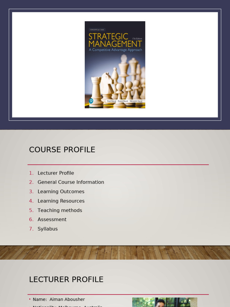 Strategic Management Course Overview | PDF | Strategic Management ...