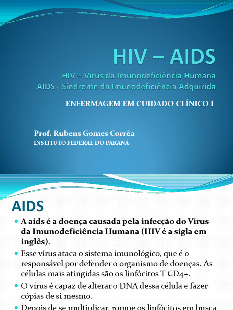 HIV e AIDS: Diagnóstico e Sintomas | PDF | HIV/AIDS | Sistema imunológico
