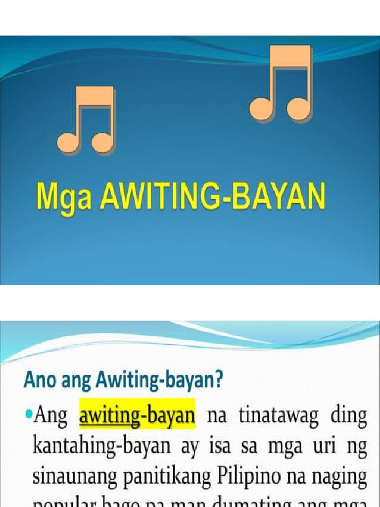 Awiting Bayan | PDF
