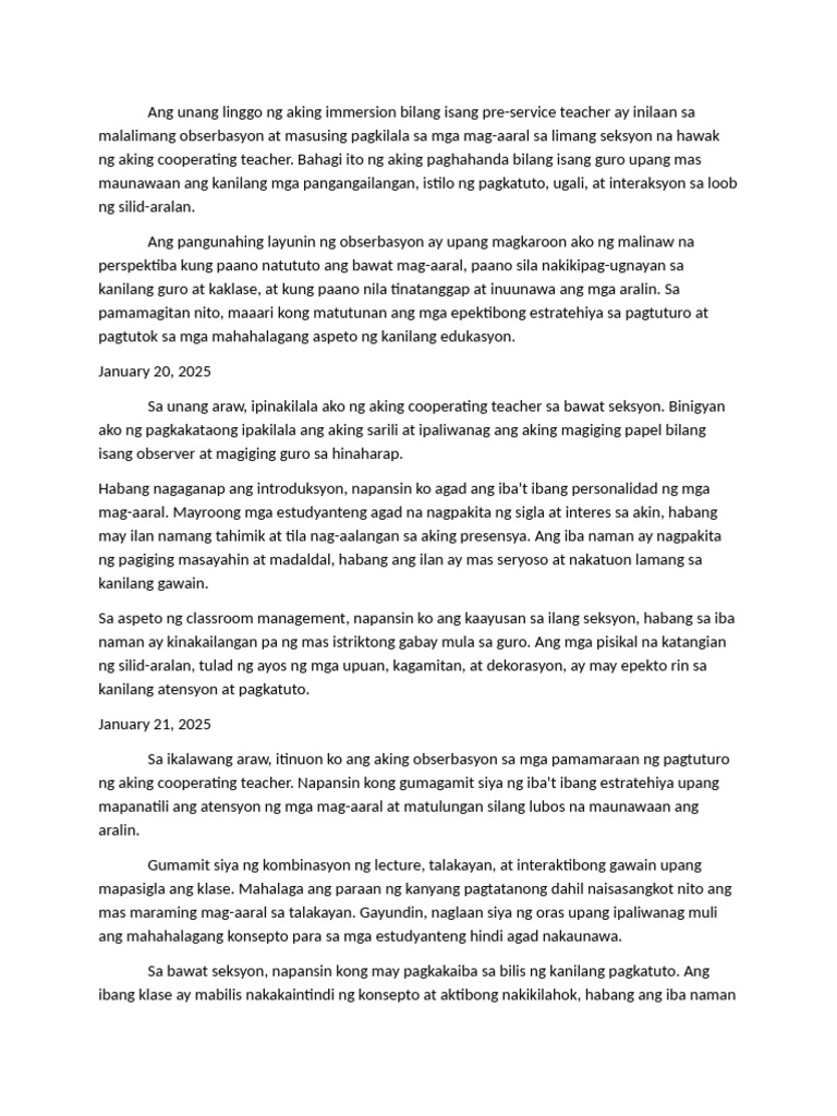 Narrative Report | PDF