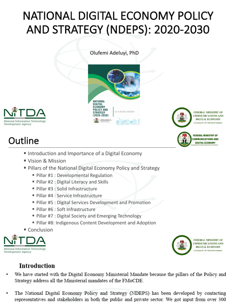 Nigeria's Digital Economy Strategy 2020-2030 | PDF | Infrastructure ...