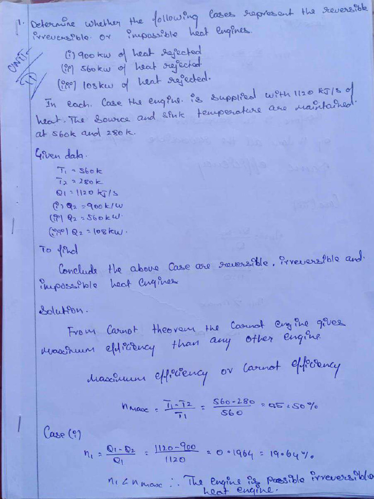 Engineering Thermodynamics Unit 2 Big Questions | PDF