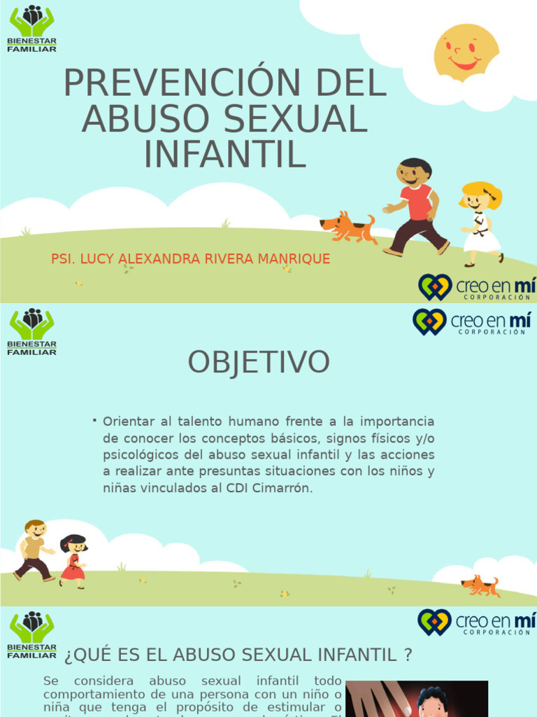 Prevención del Abuso Sexual Infantil | PDF | Abuso Sexual Infantil ...