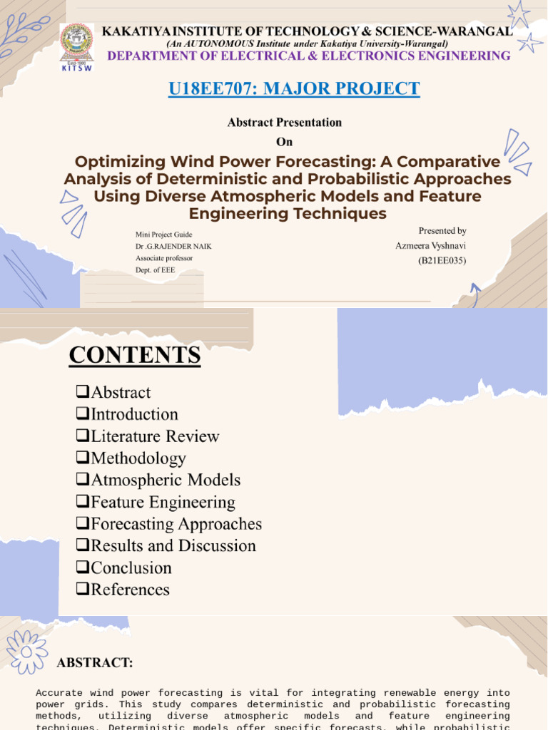 Slidesgo Optimizing Wind Power Forecasting A Comparative Analysis of ...