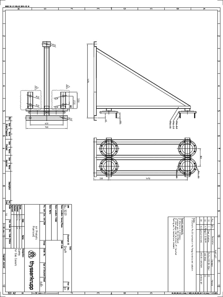 Steel Structure Part List for Gas Coolers | PDF | Plumbing