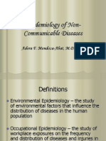 Epidemiology of Noncommunicable Diseases