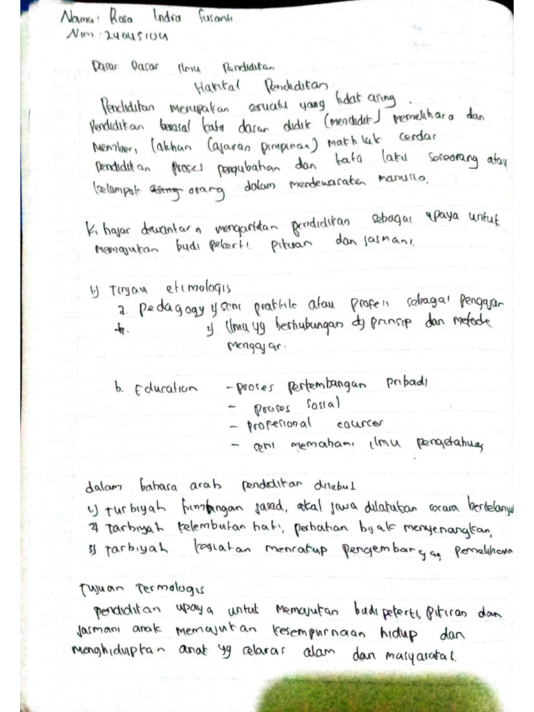 Tugas 2 Dasar Dasar Ilmu Pendidikan | PDF