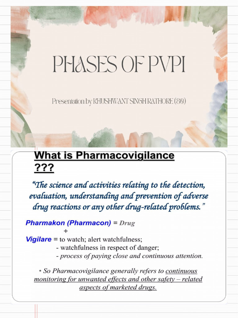 Phases of Pvpi Pharmacology | PDF