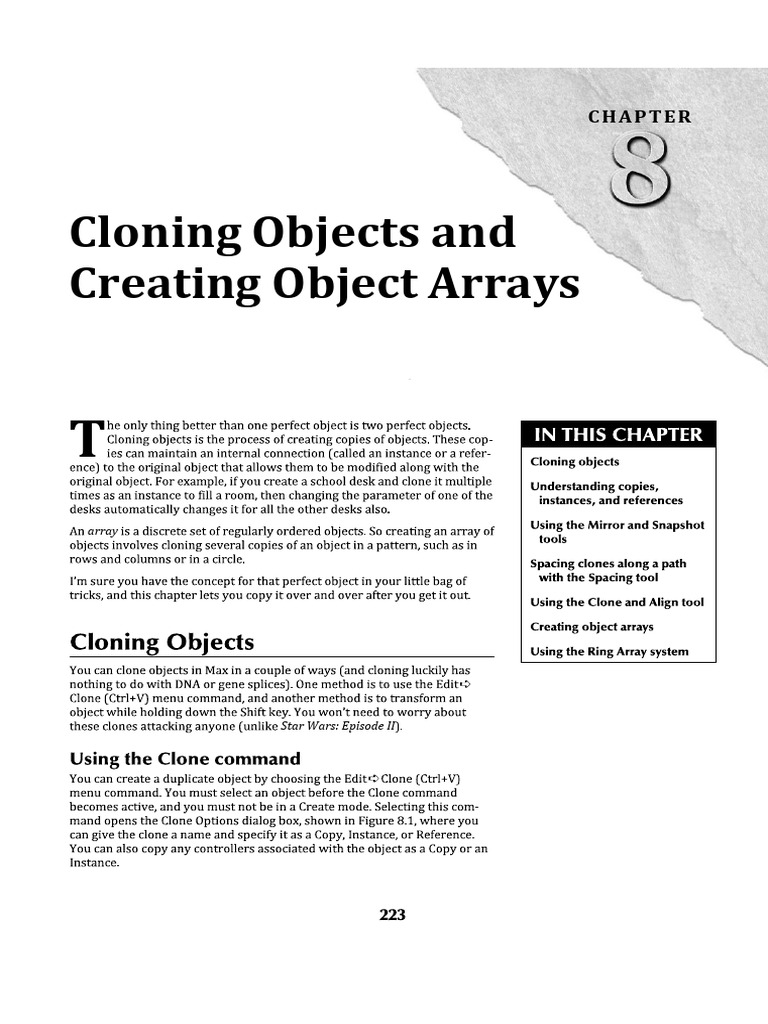 Cloning and Object Arrays Explained | PDF