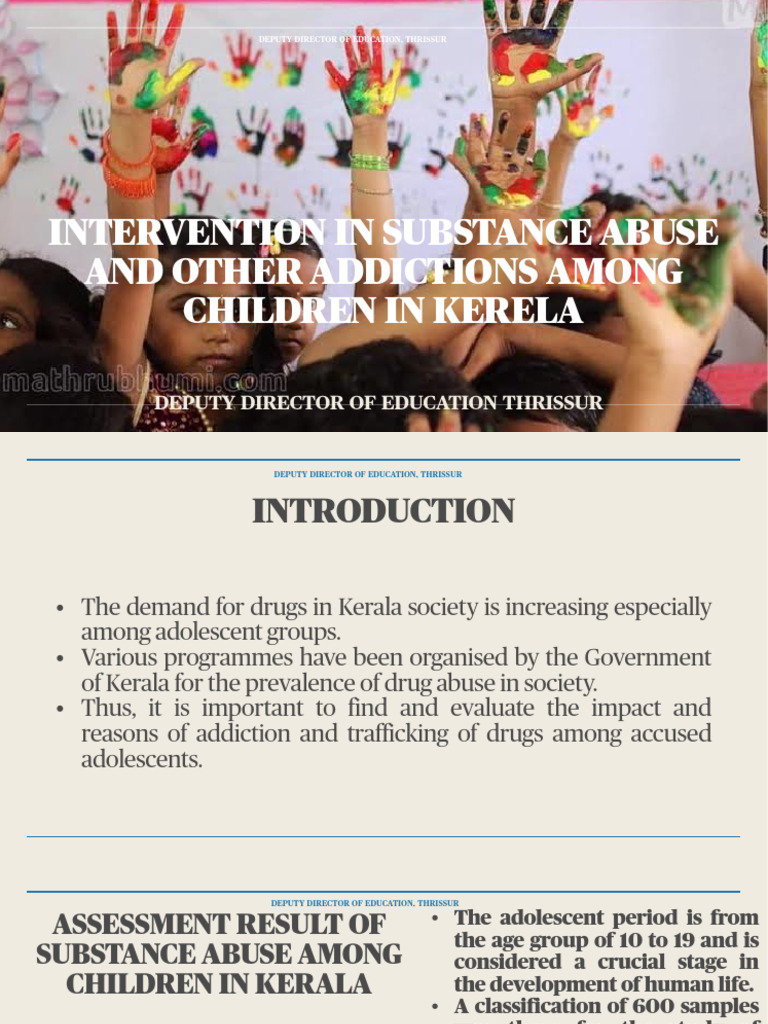Kerala Adolescent Substance Abuse Study | PDF | Substance Abuse ...