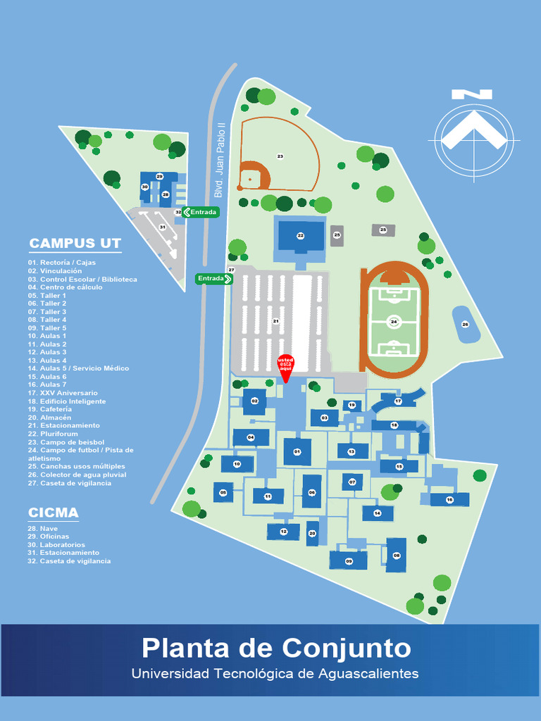 Mapa del Campus UTA Aguascalientes | PDF
