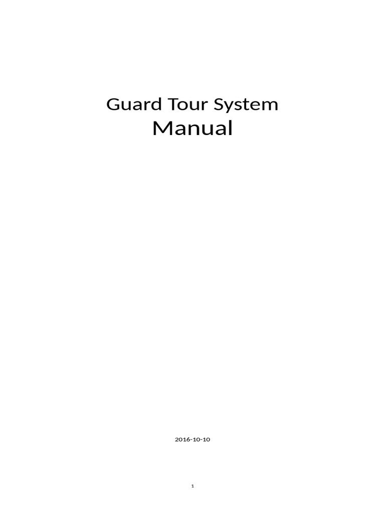 Guard Tour System Installation Guide | PDF | Databases | Backup