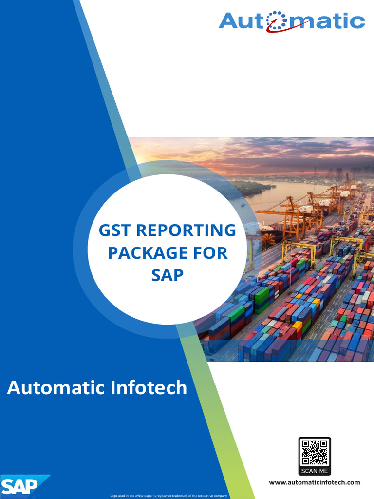 Sap Gst Reporting Package Overview Pdf Invoice