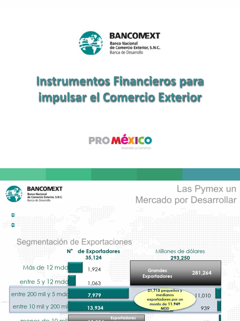 Financiamiento para PYMEX en Comercio Exterior | PDF | El comercio ...