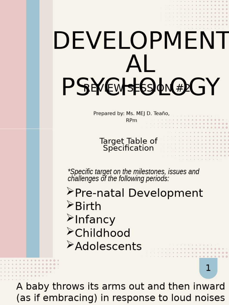 Developmental Psychology Review Session | PDF | Puberty | Attachment Theory